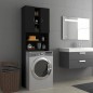 vidaXL Waschmaschinenschrank Schwarz 64x25,5x190 cm vidaXL Waschmaschinenschrank Schwarz 64x25,5x190 cm