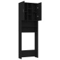 vidaXL Waschmaschinenschrank Schwarz 64x25,5x190 cm vidaXL Waschmaschinenschrank Schwarz 64x25,5x190 cm