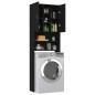 vidaXL Waschmaschinenschrank Schwarz 64x25,5x190 cm vidaXL Waschmaschinenschrank Schwarz 64x25,5x190 cm