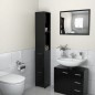 vidaXL Badschrank Schwarz 25x26,5x170 cm Holzwerkstoff vidaXL Badschrank Schwarz 25x26,5x170 cm Holzwerkstoff
