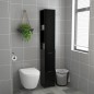 vidaXL Badschrank Schwarz 25x26,5x170 cm Holzwerkstoff vidaXL Badschrank Schwarz 25x26,5x170 cm Holzwerkstoff