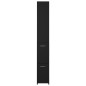 vidaXL Badschrank Schwarz 25x26,5x170 cm Holzwerkstoff vidaXL Badschrank Schwarz 25x26,5x170 cm Holzwerkstoff