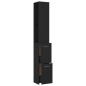 vidaXL Badschrank Schwarz 25x26,5x170 cm Holzwerkstoff vidaXL Badschrank Schwarz 25x26,5x170 cm Holzwerkstoff