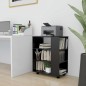 vidaXL Rollschrank Schwarz 60x35x75 cm Holzwerkstoff vidaXL Rollschrank Schwarz 60x35x75 cm Holzwerkstoff