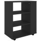 vidaXL Rollschrank Schwarz 60x35x75 cm Holzwerkstoff vidaXL Rollschrank Schwarz 60x35x75 cm Holzwerkstoff