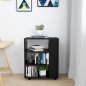 vidaXL Rollschrank Schwarz 60x35x75 cm Holzwerkstoff vidaXL Rollschrank Schwarz 60x35x75 cm Holzwerkstoff