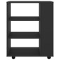 vidaXL Rollschrank Schwarz 60x35x75 cm Holzwerkstoff vidaXL Rollschrank Schwarz 60x35x75 cm Holzwerkstoff
