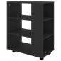 vidaXL Rollschrank Schwarz 60x35x75 cm Holzwerkstoff vidaXL Rollschrank Schwarz 60x35x75 cm Holzwerkstoff