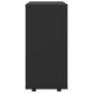 vidaXL Rollschrank Schwarz 60x35x75 cm Holzwerkstoff vidaXL Rollschrank Schwarz 60x35x75 cm Holzwerkstoff
