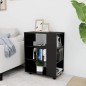 vidaXL Rollschrank Schwarz 60x35x75 cm Holzwerkstoff vidaXL Rollschrank Schwarz 60x35x75 cm Holzwerkstoff