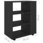 vidaXL Rollschrank Schwarz 60x35x75 cm Holzwerkstoff vidaXL Rollschrank Schwarz 60x35x75 cm Holzwerkstoff