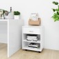 vidaXL Rollschrank Weiß 46x36x59 cm Holzwerkstoff vidaXL Rollschrank Weiß 46x36x59 cm Holzwerkstoff