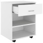 vidaXL Rollschrank Weiß 46x36x59 cm Holzwerkstoff vidaXL Rollschrank Weiß 46x36x59 cm Holzwerkstoff