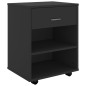 vidaXL Rollschrank Schwarz 46x36x59 cm Holzwerkstoff vidaXL Rollschrank Schwarz 46x36x59 cm Holzwerkstoff