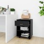 vidaXL Rollschrank Schwarz 46x36x59 cm Holzwerkstoff vidaXL Rollschrank Schwarz 46x36x59 cm Holzwerkstoff