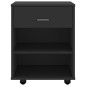 vidaXL Rollschrank Schwarz 46x36x59 cm Holzwerkstoff vidaXL Rollschrank Schwarz 46x36x59 cm Holzwerkstoff