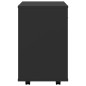 vidaXL Rollschrank Schwarz 46x36x59 cm Holzwerkstoff vidaXL Rollschrank Schwarz 46x36x59 cm Holzwerkstoff