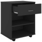 vidaXL Rollschrank Schwarz 46x36x59 cm Holzwerkstoff vidaXL Rollschrank Schwarz 46x36x59 cm Holzwerkstoff