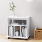 vidaXL Rollschrank Weiß 60x45x60 cm Holzwerkstoff vidaXL Rollschrank Weiß 60x45x60 cm Holzwerkstoff