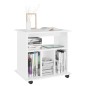 vidaXL Rollschrank Weiß 60x45x60 cm Holzwerkstoff vidaXL Rollschrank Weiß 60x45x60 cm Holzwerkstoff