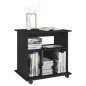 vidaXL Rollschrank Schwarz 60x45x60 cm Holzwerkstoff vidaXL Rollschrank Schwarz 60x45x60 cm Holzwerkstoff