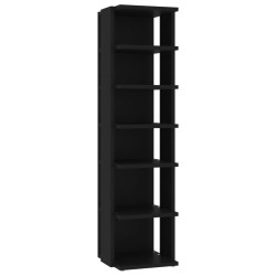 vidaXL Schuhschrank Schwarz 27,5x27x102 cm Holzwerkstoff