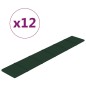 Wandpaneele 12 Stk. Dunkelgrün 90x15 cm Stoff 1,62 m² Wandpaneele 12 Stk. Dunkelgrün 90x15 cm Stoff 1,62 m²