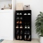 vidaXL Schuhschränke 2 Stk. Schwarz 27,5x27x102 cm vidaXL Schuhschränke 2 Stk. Schwarz 27,5x27x102 cm