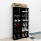 vidaXL Schuhschränke 2 Stk. Schwarz 27,5x27x102 cm vidaXL Schuhschränke 2 Stk. Schwarz 27,5x27x102 cm