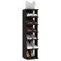 vidaXL Schuhschränke 2 Stk. Schwarz 27,5x27x102 cm vidaXL Schuhschränke 2 Stk. Schwarz 27,5x27x102 cm