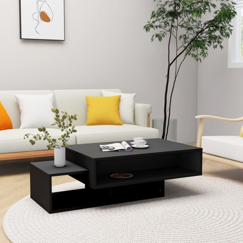 vidaXL Couchtisch Schwarz 105x55x32 cm Holzwerkstoff vidaXL Couchtisch Schwarz 105x55x32 cm Holzwerkstoff