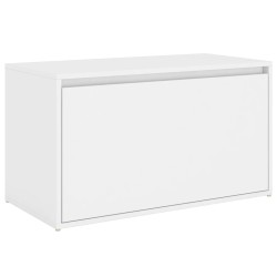 vidaXL Flurbank 80x40x45 cm Weiß Holzwerkstoff