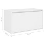 vidaXL Flurbank 80x40x45 cm Weiß Holzwerkstoff vidaXL Flurbank 80x40x45 cm Weiß Holzwerkstoff