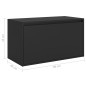 vidaXL Flurbank 80x40x45 cm Schwarz Holzwerkstoff vidaXL Flurbank 80x40x45 cm Schwarz Holzwerkstoff