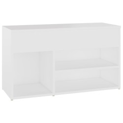 vidaXL Schuhbank Weiß 80x30x45 cm Holzwerkstoff