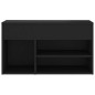 vidaXL Schuhbank Schwarz 80x30x45 cm Holzwerkstoff vidaXL Schuhbank Schwarz 80x30x45 cm Holzwerkstoff