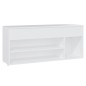 vidaXL Schuhbank Weiß 105x30x45 cm Holzwerkstoff vidaXL Schuhbank Weiß 105x30x45 cm Holzwerkstoff