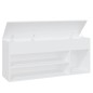 vidaXL Schuhbank Weiß 105x30x45 cm Holzwerkstoff vidaXL Schuhbank Weiß 105x30x45 cm Holzwerkstoff