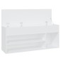 vidaXL Schuhbank Weiß 105x30x45 cm Holzwerkstoff vidaXL Schuhbank Weiß 105x30x45 cm Holzwerkstoff