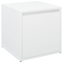 vidaXL Schubladenbox Weiß 40,5x40x40 cm Holzwerkstoff
