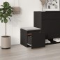 vidaXL Schubladenbox Schwarz 40,5x40x40 cm Holzwerkstoff vidaXL Schubladenbox Schwarz 40,5x40x40 cm Holzwerkstoff