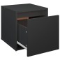 vidaXL Schubladenbox Schwarz 40,5x40x40 cm Holzwerkstoff vidaXL Schubladenbox Schwarz 40,5x40x40 cm Holzwerkstoff