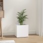 vidaXL Pflanzgefäß Weiß 40x40x40 cm Holzwerkstoff vidaXL Pflanzgefäß Weiß 40x40x40 cm Holzwerkstoff