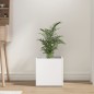 vidaXL Pflanzgefäß Weiß 40x40x40 cm Holzwerkstoff vidaXL Pflanzgefäß Weiß 40x40x40 cm Holzwerkstoff