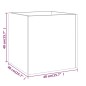 vidaXL Pflanzgefäß Weiß 40x40x40 cm Holzwerkstoff vidaXL Pflanzgefäß Weiß 40x40x40 cm Holzwerkstoff