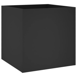 vidaXL Pflanzgefäß Schwarz 40x40x40 cm Holzwerkstoff