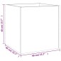 vidaXL Pflanzgefäß Schwarz 40x40x40 cm Holzwerkstoff vidaXL Pflanzgefäß Schwarz 40x40x40 cm Holzwerkstoff