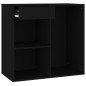 vidaXL Kosmetikschrank Schwarz 80x40x75 cm Holzwerkstoff vidaXL Kosmetikschrank Schwarz 80x40x75 cm Holzwerkstoff