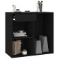 vidaXL Kosmetikschrank Schwarz 80x40x75 cm Holzwerkstoff vidaXL Kosmetikschrank Schwarz 80x40x75 cm Holzwerkstoff