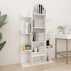 vidaXL Bücherregal Weiß 86x25,5x140 cm Holzwerkstoff